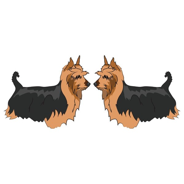 Silky Terrier Dog Decal, Dog Lover Decor Vinyl Sticker